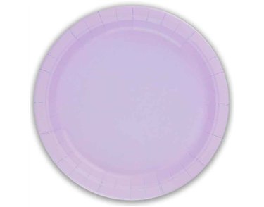 8PK 23cm LAVENDER PAPER PLATES
