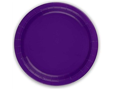 8PK 23cm PURPLE PAPER PLATES