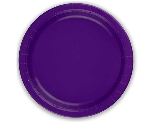 8PK 23cm PURPLE PAPER PLATES