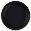 8PK 23cm BLACK PAPER PLATES