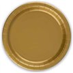 8PK 23cm GOLD PAPER PLATES