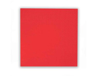 16PK 33cm RED NAPKINS