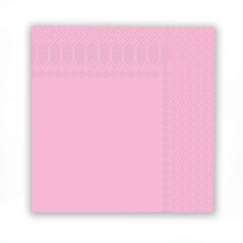 16PK 33cm LIGHT PINK NAPKINS