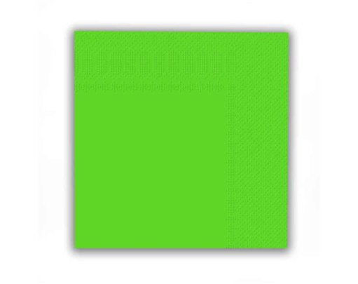16PK 33cm LIME GREEN NAPKINS