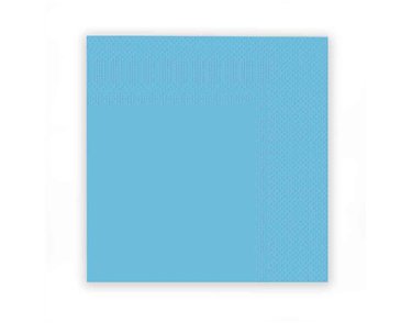 16PK 33cm LIGHT BLUE NAPKINS