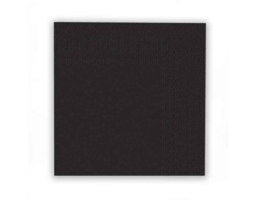 16PK 33cm BLACK NAPKINS