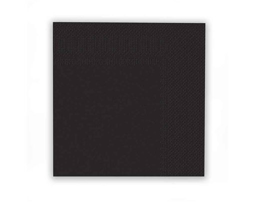 16PK 33cm BLACK NAPKINS