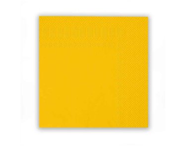 16PK 33cm YELLOW NAPKINS