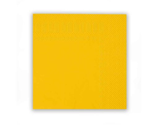 16PK 33cm YELLOW NAPKINS