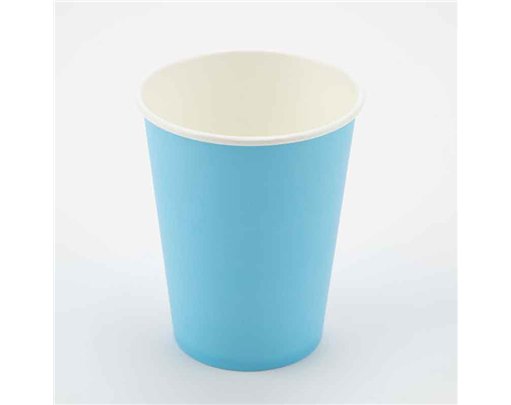 8PK 9oz LIGHT BLUE PAPER CUPS