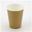 8PK 9oz GOLD PAPER CUPS