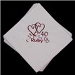 (15) 40TH ANNIVERSARY RED FOIL NAPKINS
