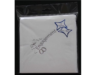 (15) ENGAGEMENT FOIL NAPKINS