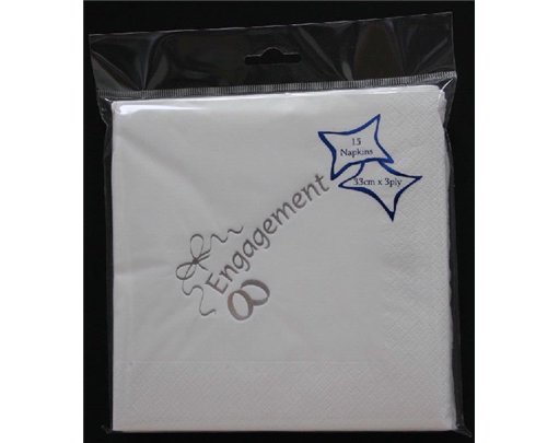 (15) ENGAGEMENT FOIL NAPKINS