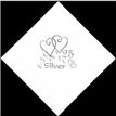 (15) 25TH ANNIVERSARY FOIL NAPKINS