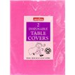 (2) 90CM HOT PINK SQUARE PAPER TABLECOVERS