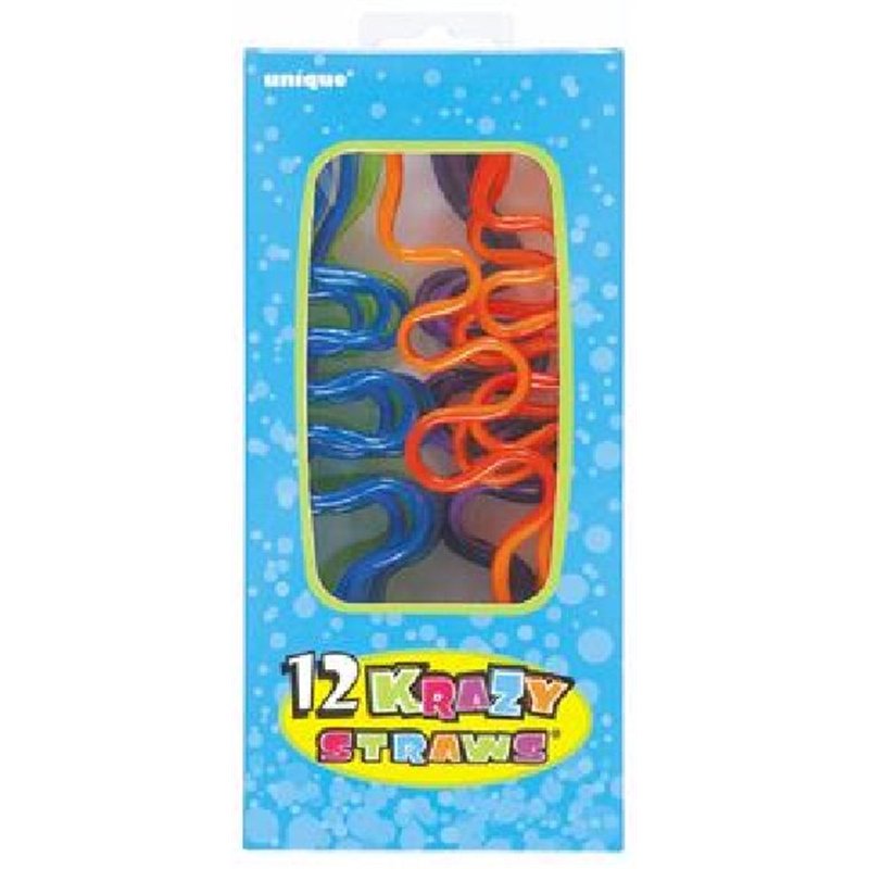 (12) CRAZY STRAWS