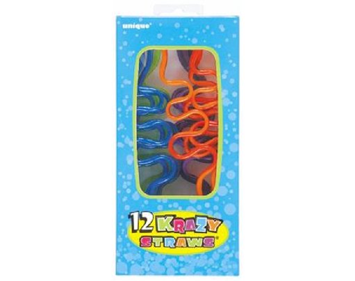(12) CRAZY STRAWS