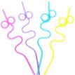 (4) SQUIGGLE LOOP STRAWS