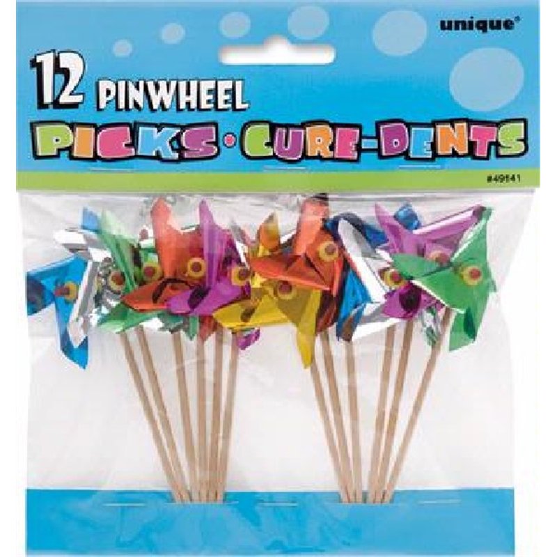 (12) 4IN PINWHEEL PICKS