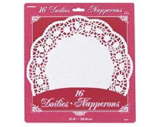 (16) 10.5IN WHITE DOILIES