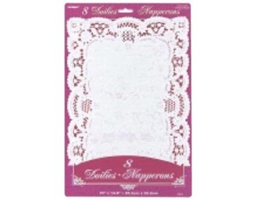 (8) WHITE PLACE MAT DOILIES