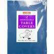 (2) 90CM DARK BLUE SQUARE PAPER TABLECOVERS