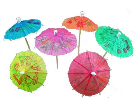 (10) ASST PAPER PARASOLS
