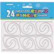 (24) PLASTIC TABLE CLIPS