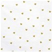 20PK 33x33cm HEARTS WHITE NAPKINS