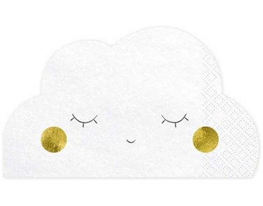 20PK 16x9.5cm CLOUD NAPKINS