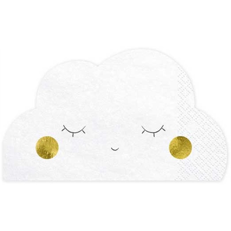 20PK 16x9.5cm CLOUD NAPKINS