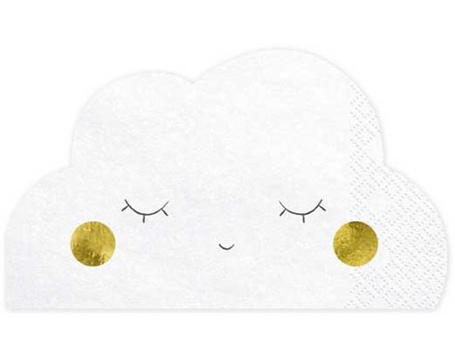 20PK 16x9.5cm CLOUD NAPKINS