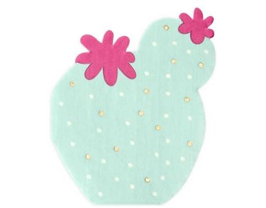 20PK 11.5x13.5cm CACTUS MIX NAPKINS