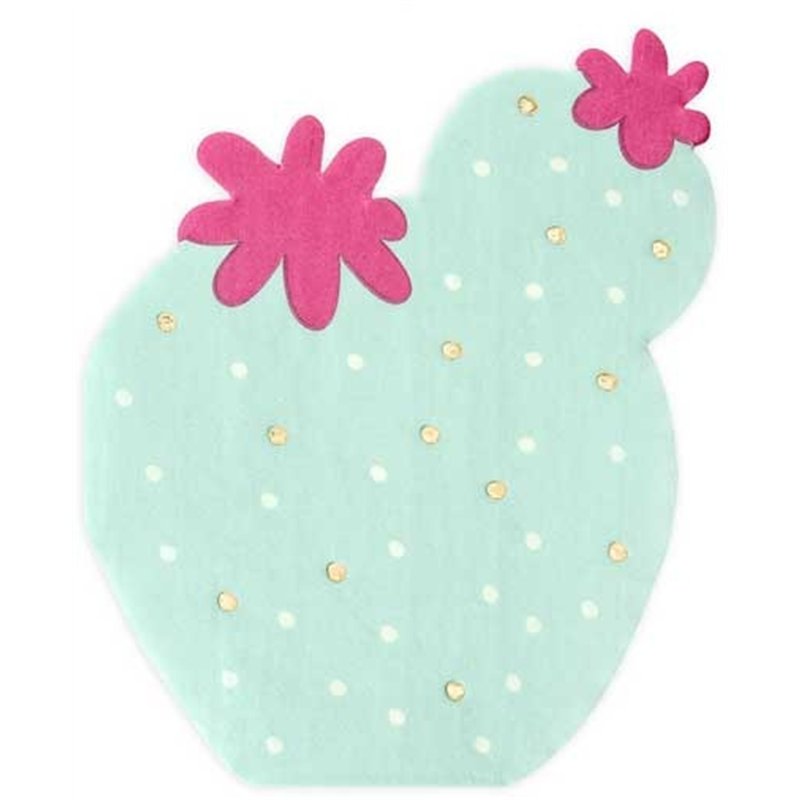 20PK 11.5x13.5cm CACTUS MIX NAPKINS