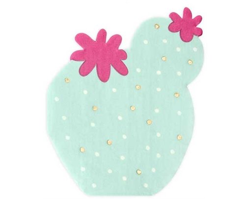 20PK 11.5x13.5cm CACTUS MIX NAPKINS