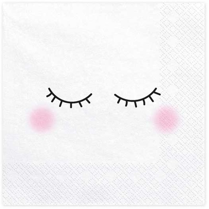 20PK 33x33cm FACE NAPKINS