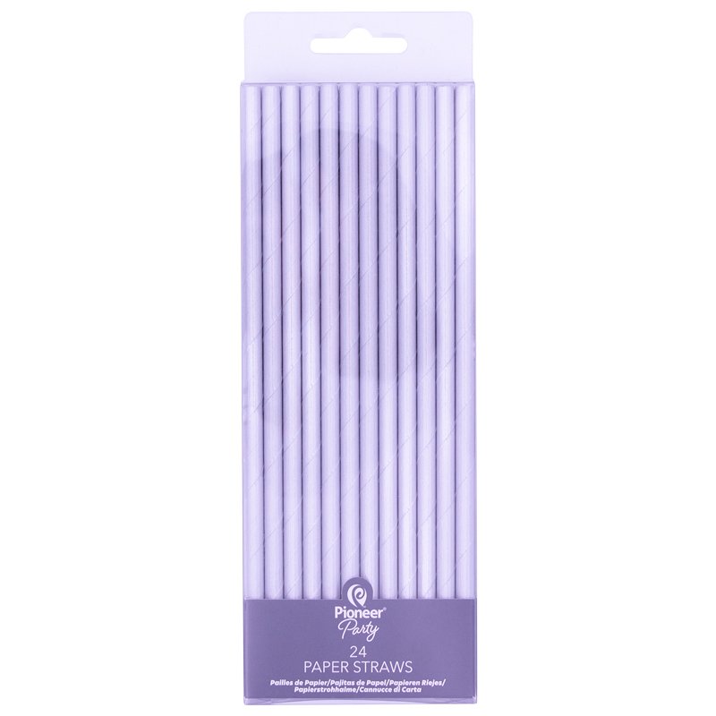 24PK IRIDESCENT PAPER STRAWS