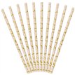 10PK POWDER PINK MARBLE PATTERN STRAWS