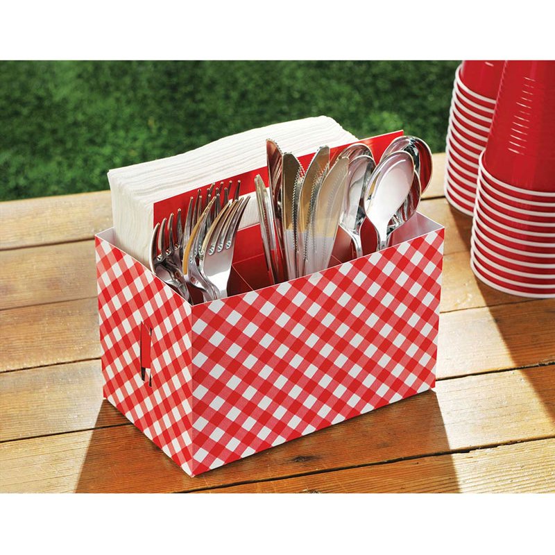 PICNIC CARDBOARD UTENSIL CADDY
