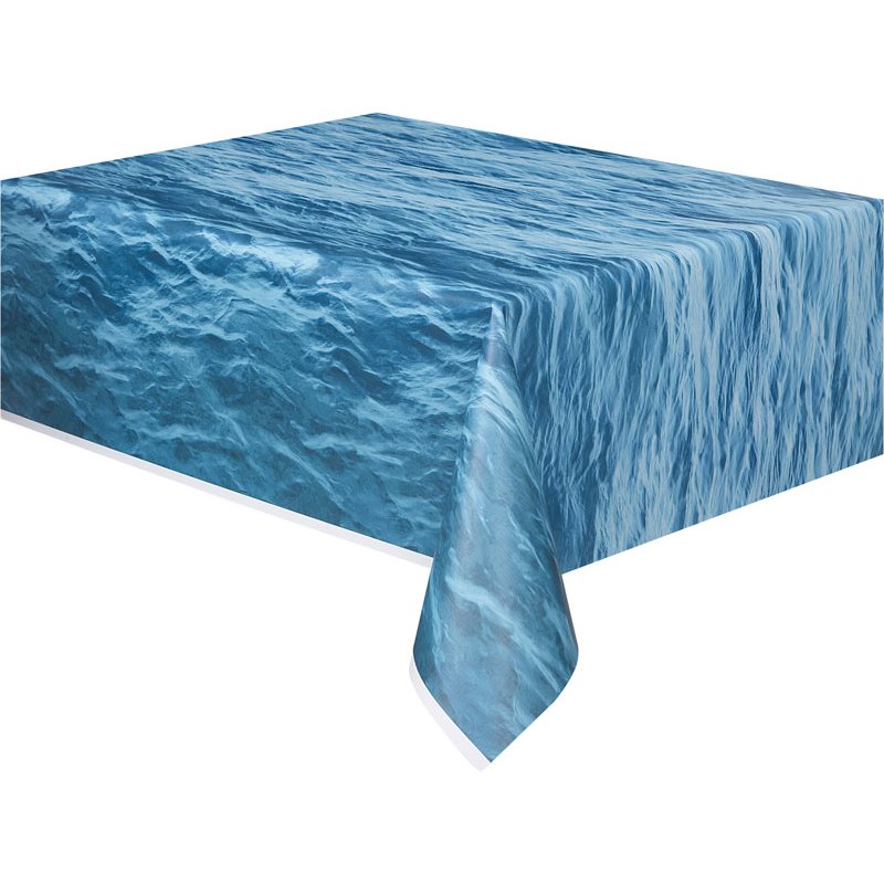 54x108in OCEAN WAVES PATTERN TABLECOVER