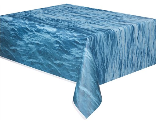 54x108in OCEAN WAVES PATTERN TABLECOVER