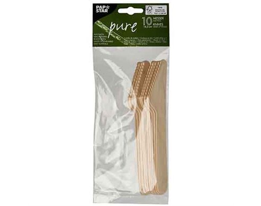 10PK WOODEN KNIVES
