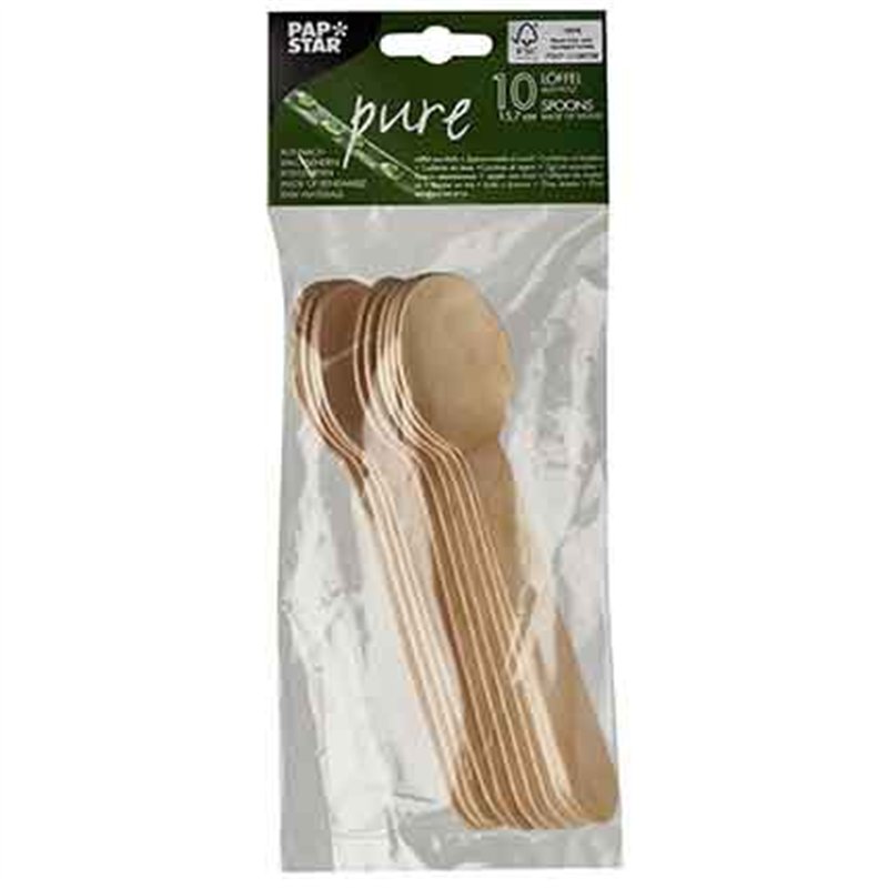 10PK WOODEN SPOONS