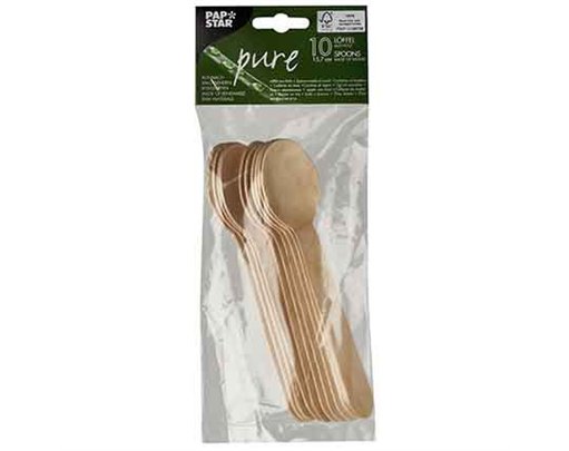 10PK WOODEN SPOONS