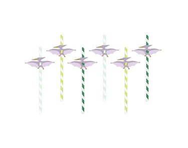 6PC PTERODACTYL STRAWS