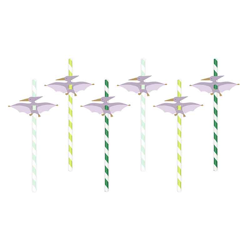 6PC PTERODACTYL STRAWS