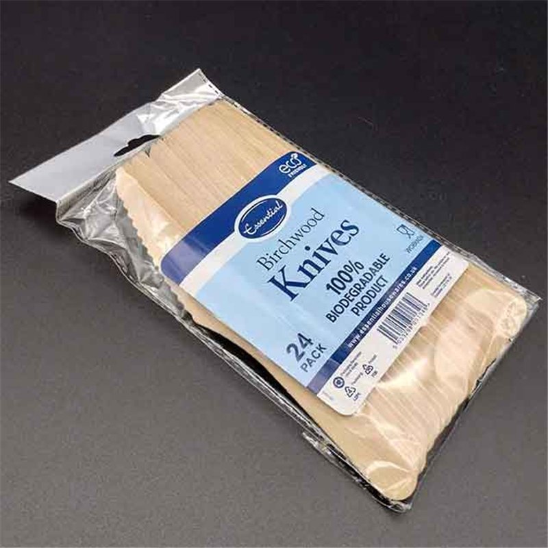 24PK NATURAL BIRCHWOOD KNIVES