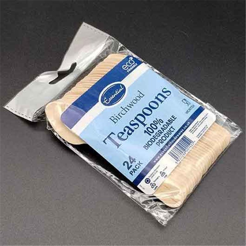 24PK NATURAL BIRCHWOOD TEASPOONS
