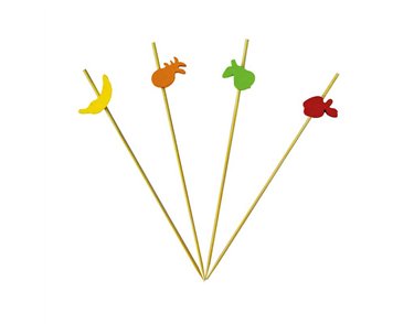 24PK FRUITS DECORATED TOOTHPICKS